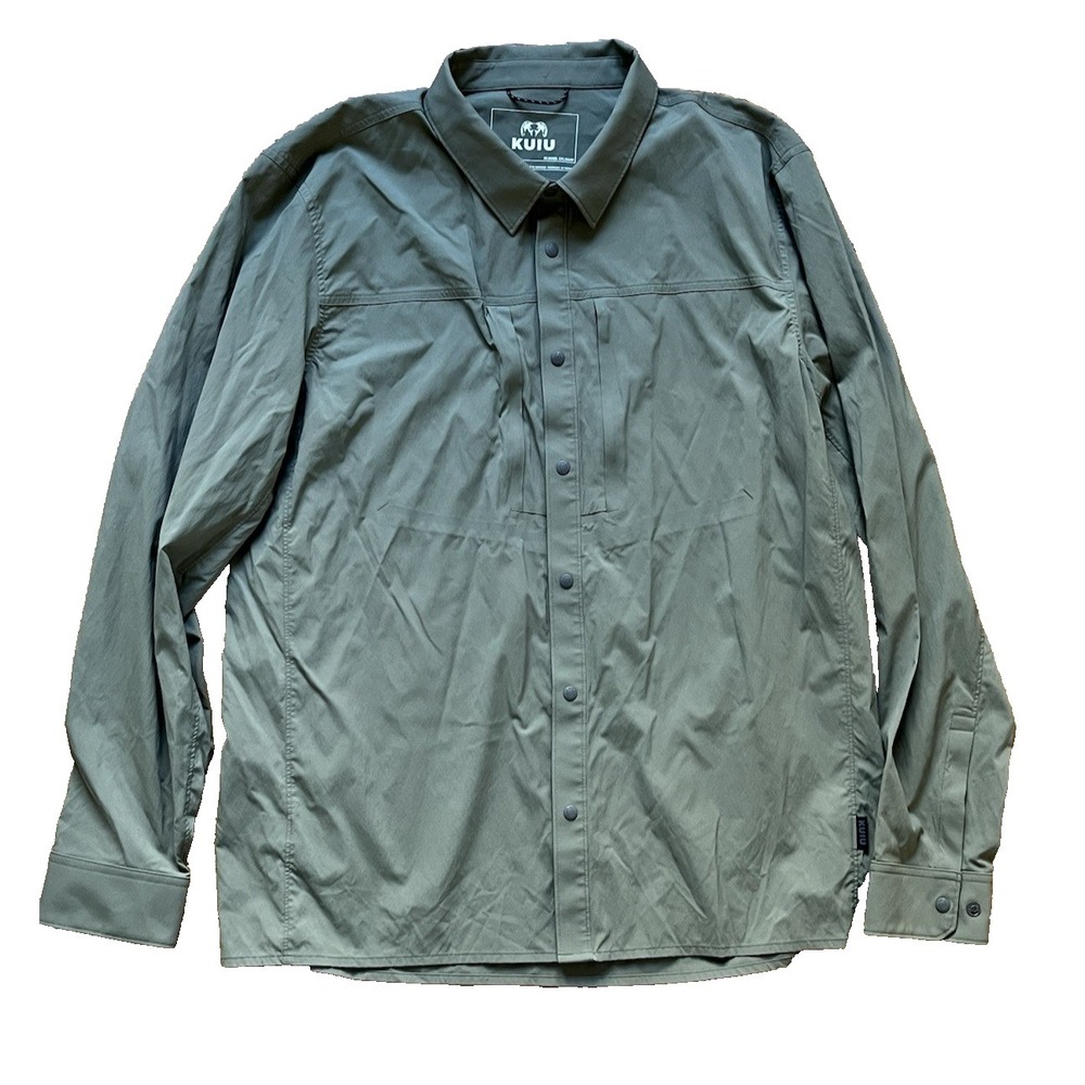 KUIU Intrepid Long Sleeve Shirt Snap Up‎ utility hunting Green, Size XL